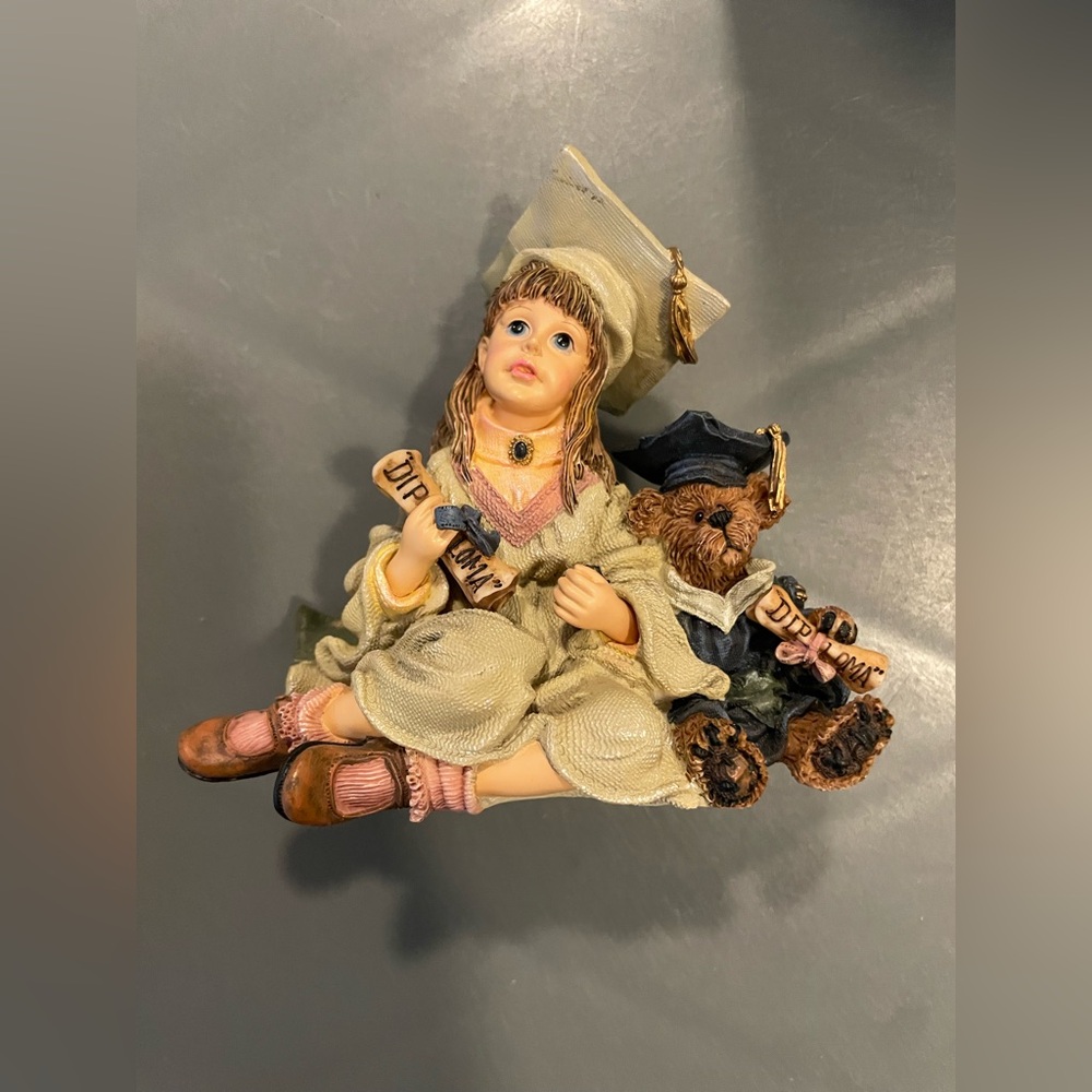 Boyd’s Yesterday's Child Graduation Girl W Hat & Bear Figure New Opened Box